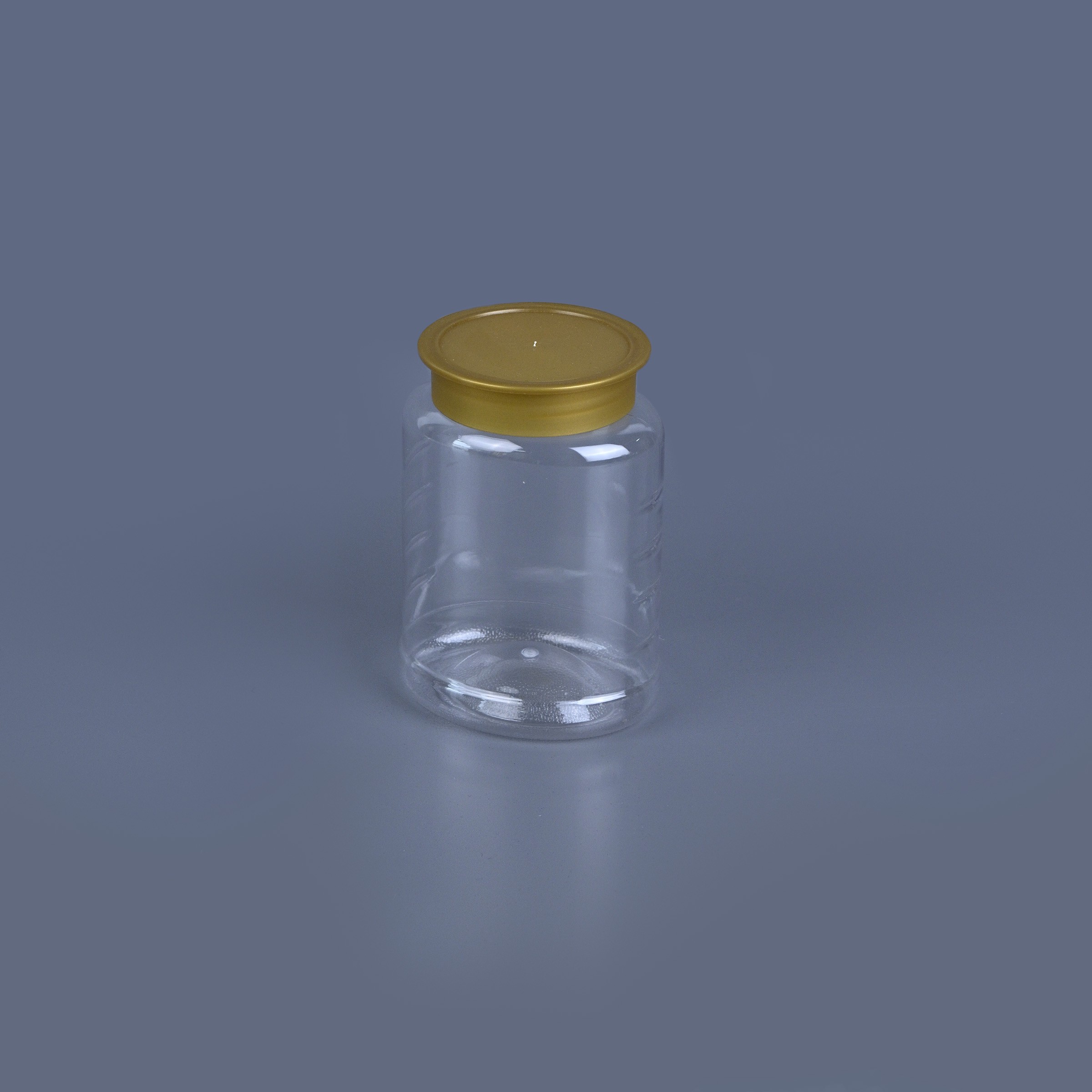 TMJG-121_square TMJG 121 Crystal Clear PET Plastic Jar Wholesale
