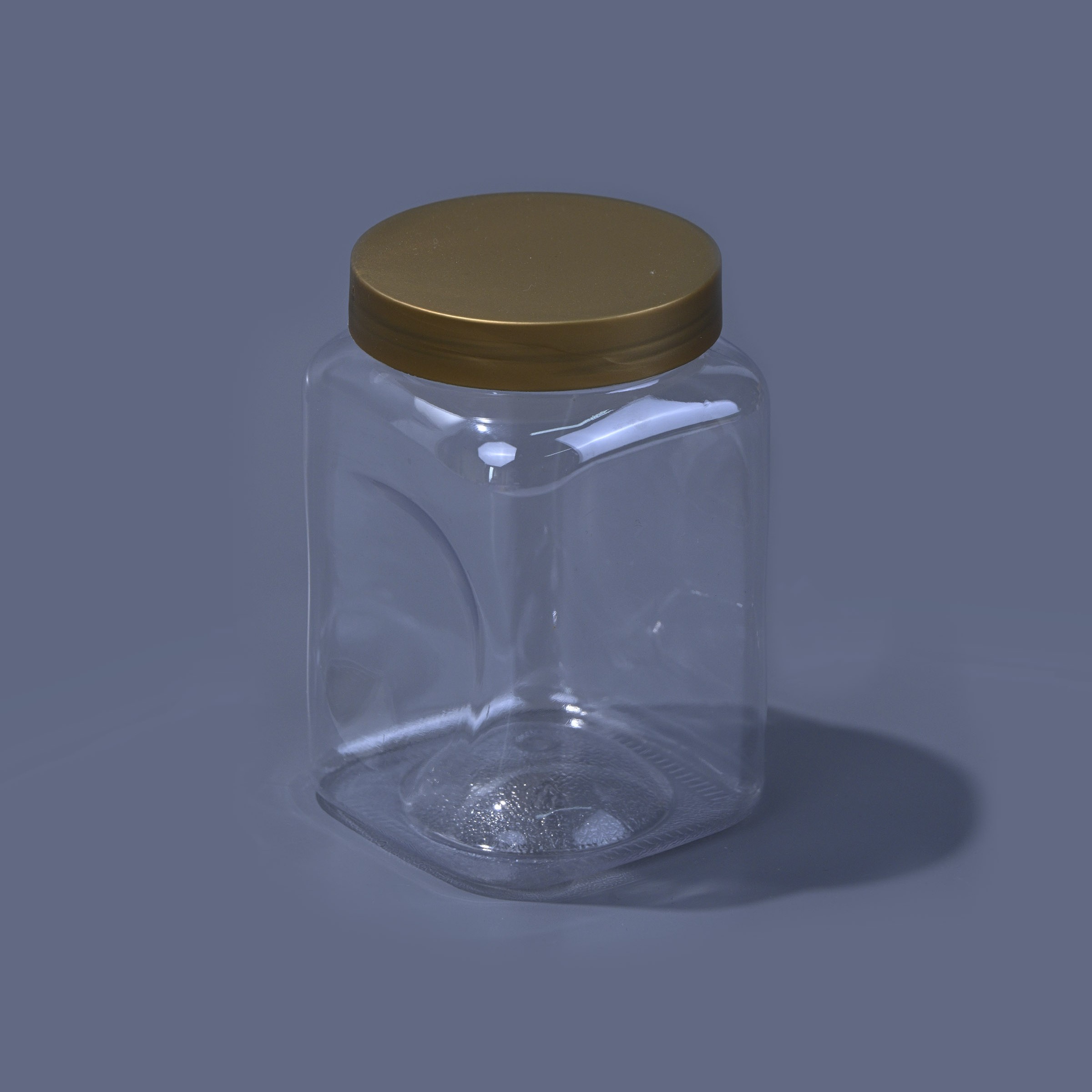 TMJG-119_square TMJG 119 Crystal Clear PET Plastic Jar Wholesale