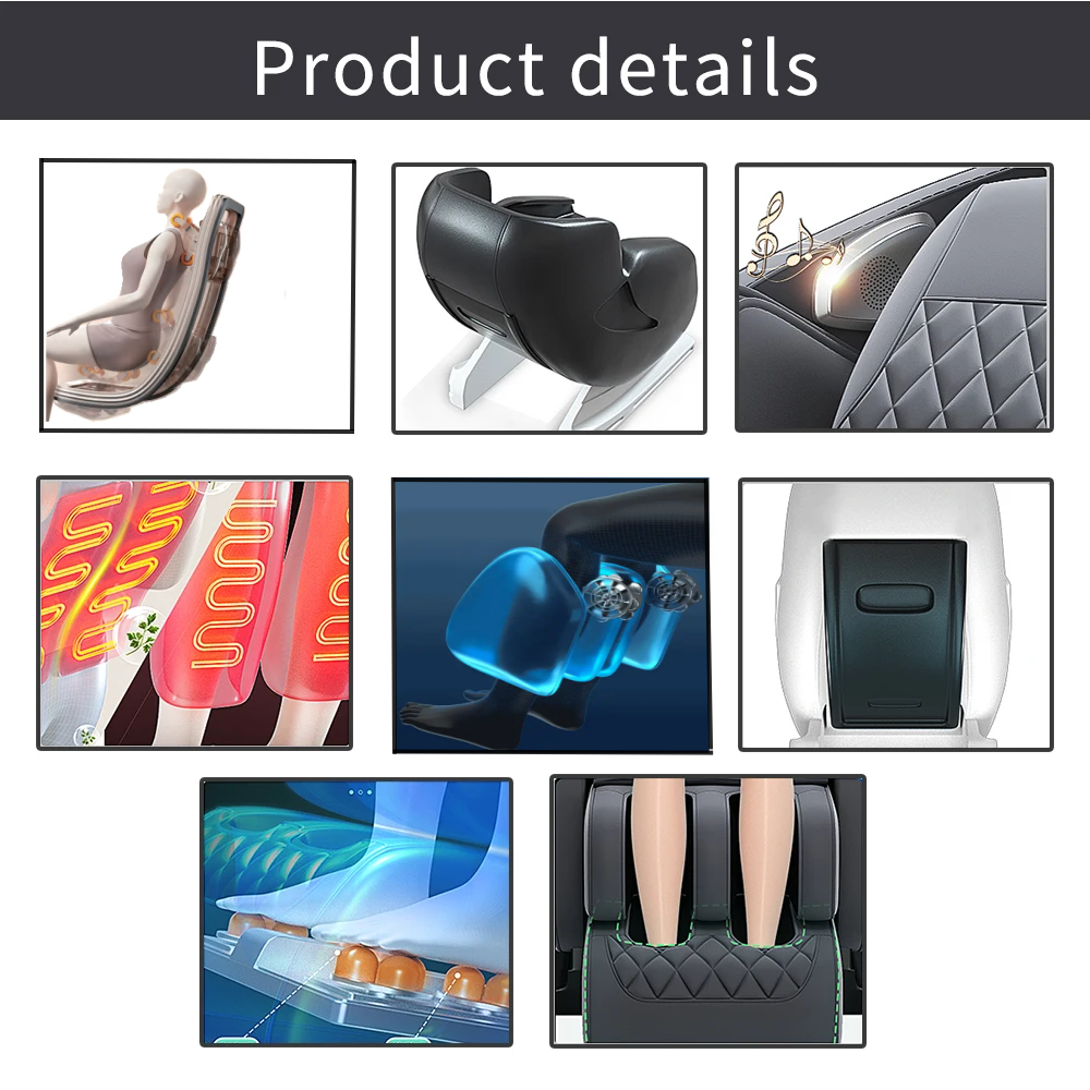 Molink AS-711 commercial massage chair - detail view