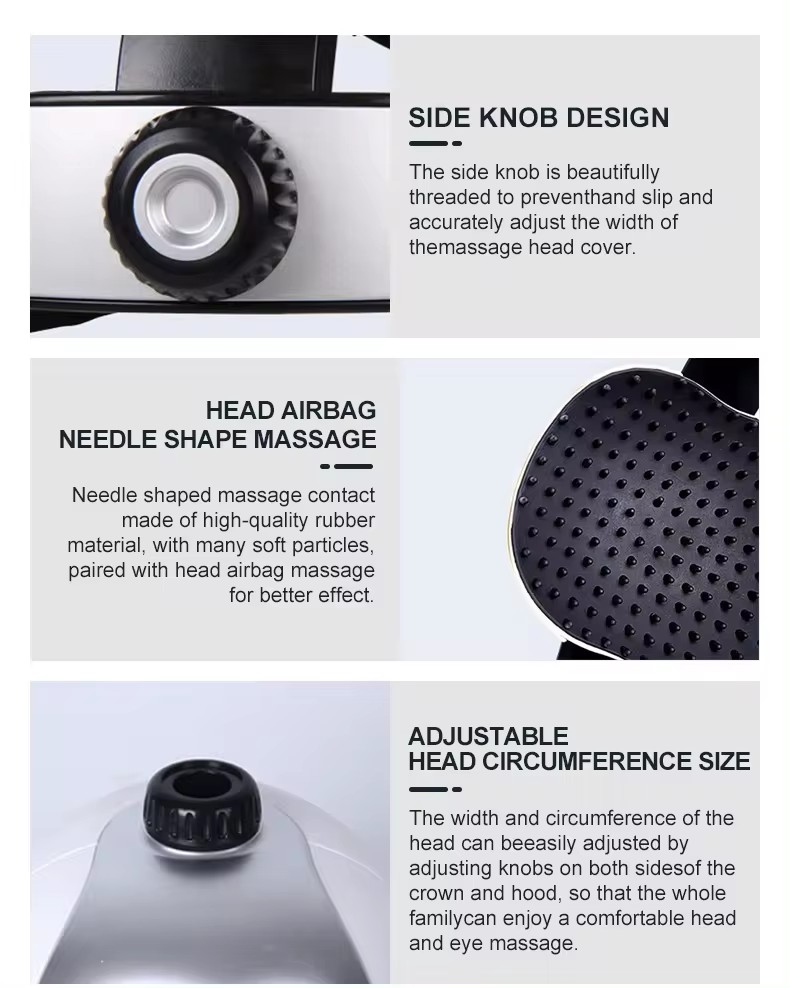 Molink AS-24 head and eye massage helmet - detail view