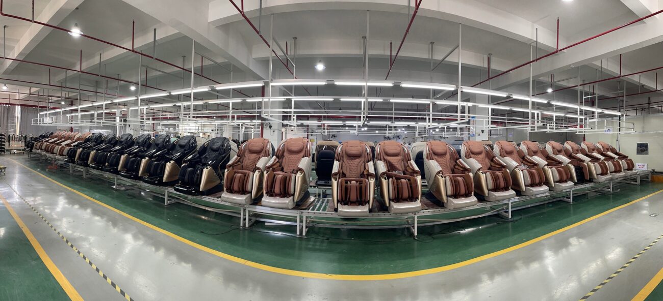 Molink massage chair factory production line