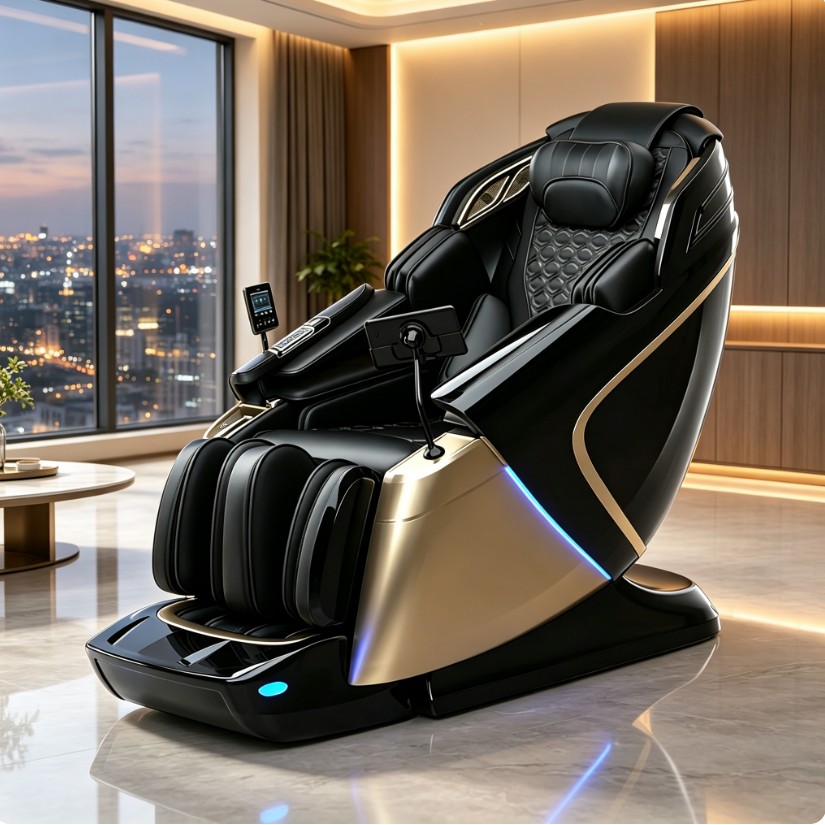 Molink 4D black intelligent massage chair