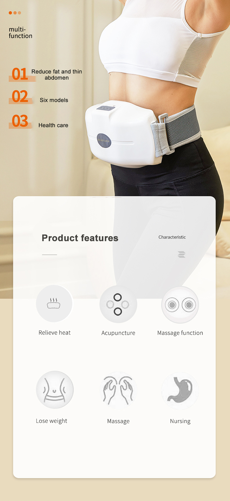 Molink AS-13 abdominal massager - detail view