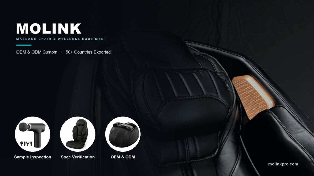 Molink Tech banner showing sample inspection, specification verification and OEM and ODM support